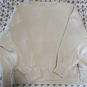 American Eagle Big Hug Waffle Sweatshirt